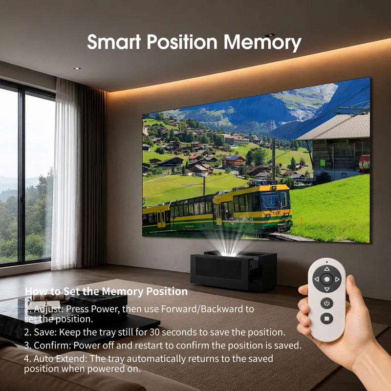 WUPRO Adjustable Laser TV Smart Cabinet Motorised For UST projector