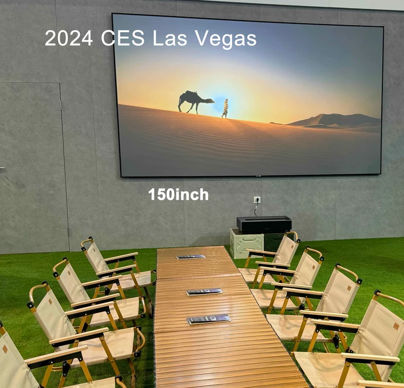 72"-150‘’ Wupro Cinema Gallery CBSP Enhanced Contrast Fixed Frame CLR ALR UST Projector Screen