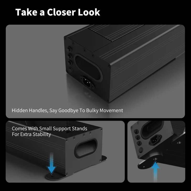 WUPRO CINEMA-LEVEL Smart Enhanced Gain Motorized Tension Floor Rising Screen For Long Throw projector