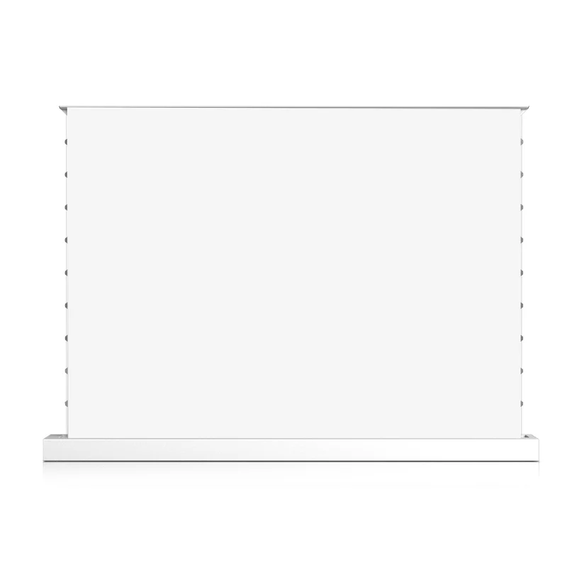WUPRO CINEMA-LEVEL Smart Enhanced Gain Motorized Tension Floor Rising Screen For Long Throw projector