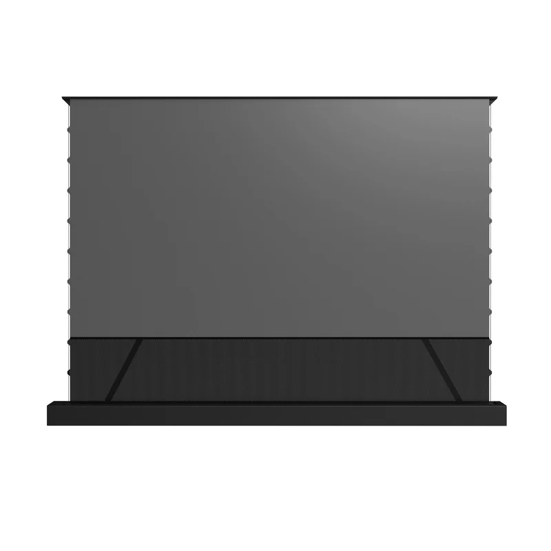 WUPRO CINEMA-LEVEL LeApex Smart CBSP Excellent Contrast Tension CLR ALR Motorized Floor Rising Screen For UST Projector