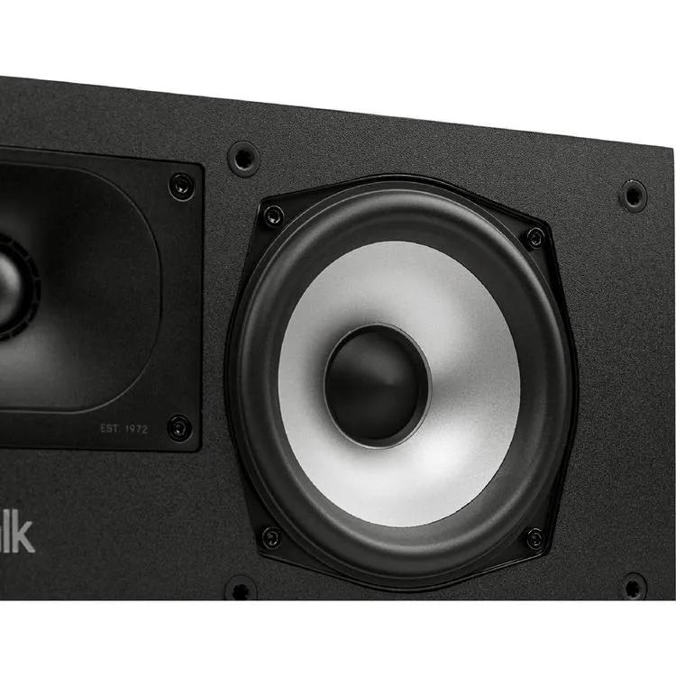 Polk Monitor XT30 | Center Speaker - Hi-Res Audio Certified - Black