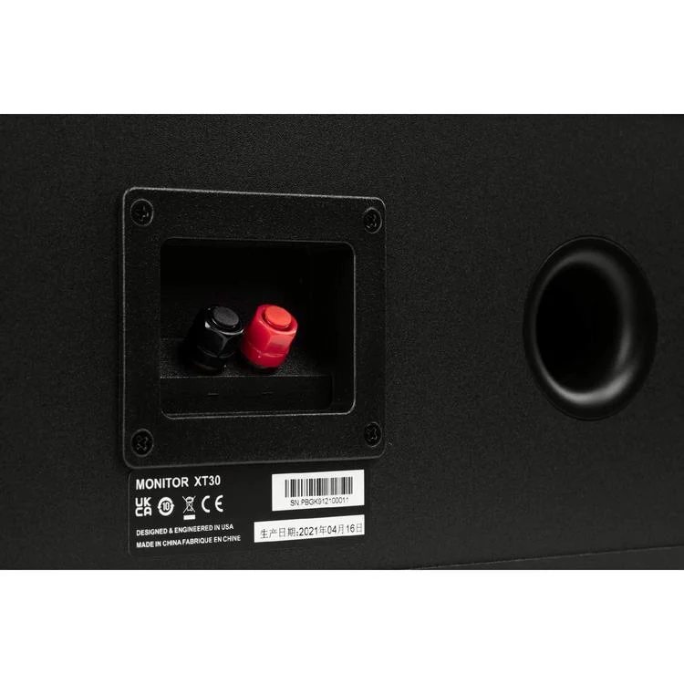 Polk Monitor XT30 | Center Speaker - Hi-Res Audio Certified - Black