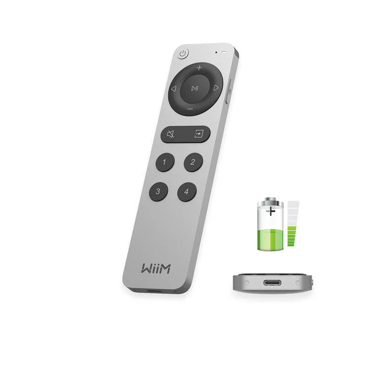 WiiM Remote 2 | Manette controle vocal - Pour WiiM Mini et Pro Audio