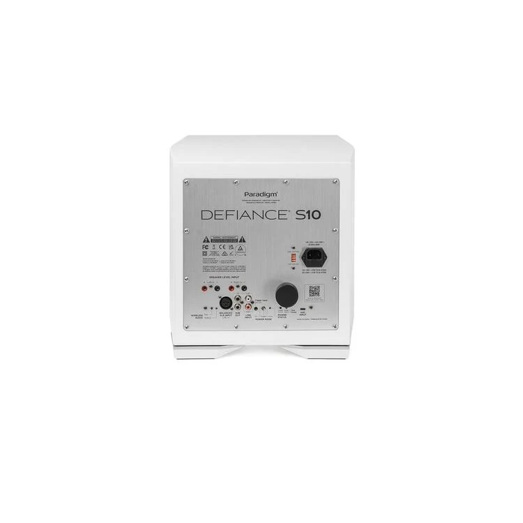 Paradigm DEFIANCE S10 | Caisson de graves 10" - 500W RMS - Unité - Blanc