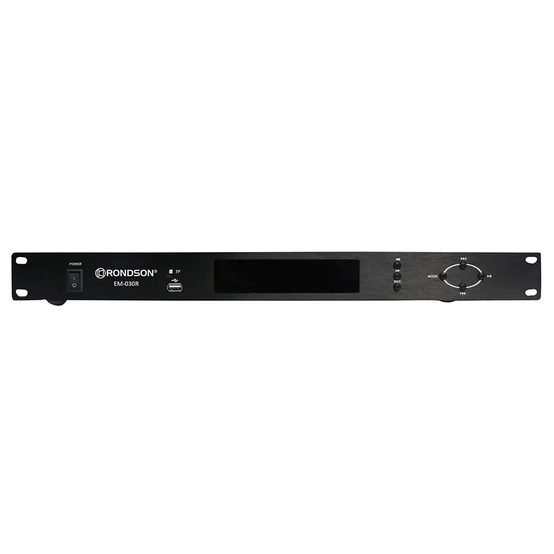 Rondson EM-030R MP3 audio recorder with USB TF Bluetooth, remote control, 1U rack 19"
