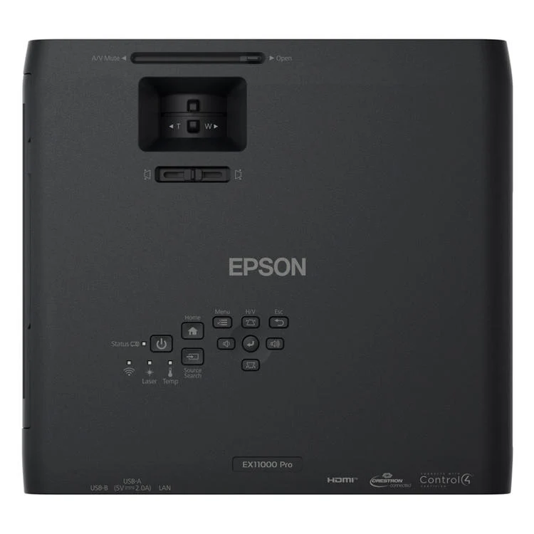Epson EX11000 | Projecteur laser - 3LCD FHD 1080p - 4600 Lumens - Sans fil - Noir