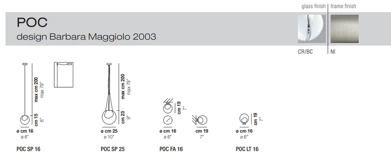 POC Spot Projecteur Luminaire Vistosi