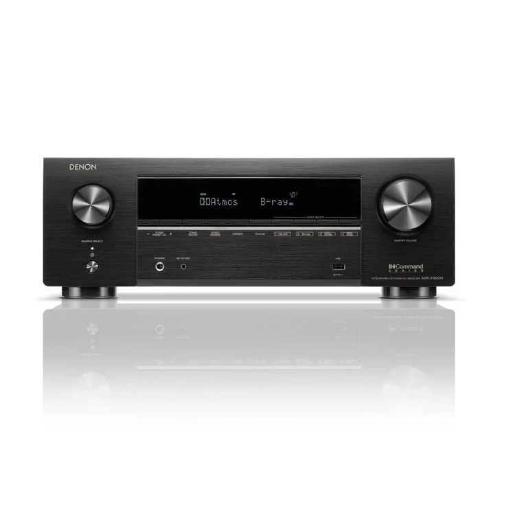 DENON AVRX1800H | Récepteur AV 7.2 Canaux - Vidéo 8K - Cinéma - Dolby Atmos - DTS:X - Noir