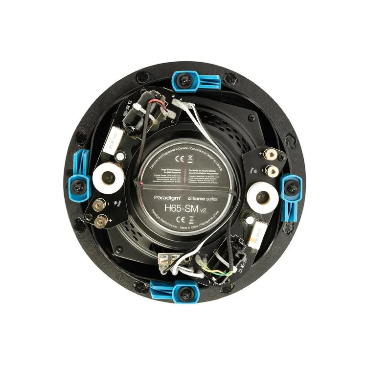 Paradigm CI Home H65-SM v2 | Haut-parleur 6 1/2" encastré - Bidirectionnel - Plafonnier - Blanc - Surface prête à peindre - Unité