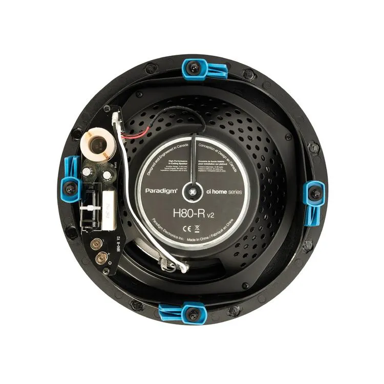 Paradigm CI Home H80-R v2 | Haut-parleur 8" encastré - Plafonnier - Blanc - Surface prête à peindre - Unité