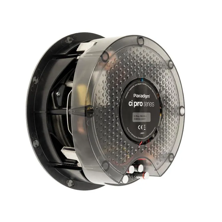 Paradigm CI Pro P80-SM v2 | Haut-parleur 8" rond encastré - Plafond - Bidirectionnel - Série CI PRO v2 - Blanc - Surface prêt à peindre - Unité