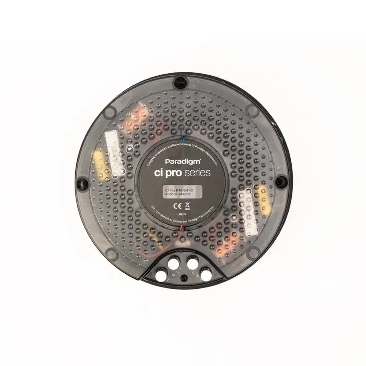 Paradigm CI Pro P80-SM v2 | Haut-parleur 8" rond encastré - Plafond - Bidirectionnel - Série CI PRO v2 - Blanc - Surface prêt à peindre - Unité