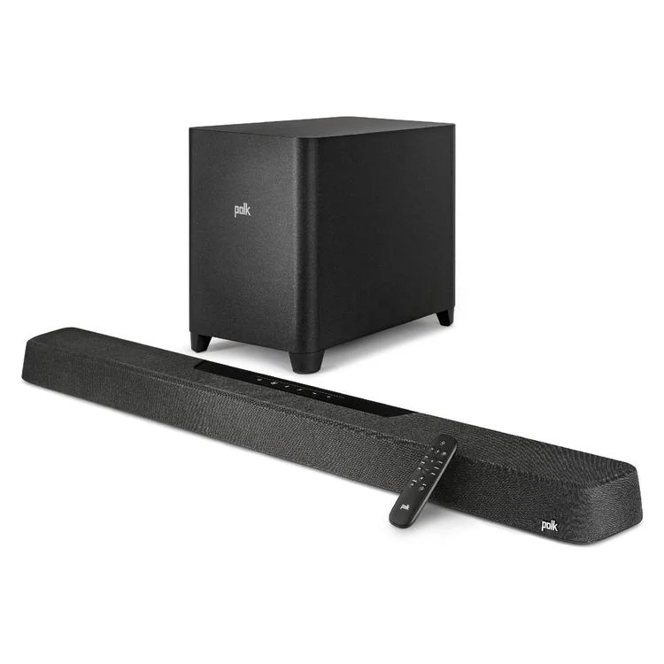 Polk MagniFi MAX AX SR | Système Cinéma maison 7.1.2 - Barre de son - Caisson de graves 10" sans fil - Dolby Atmos - Noir