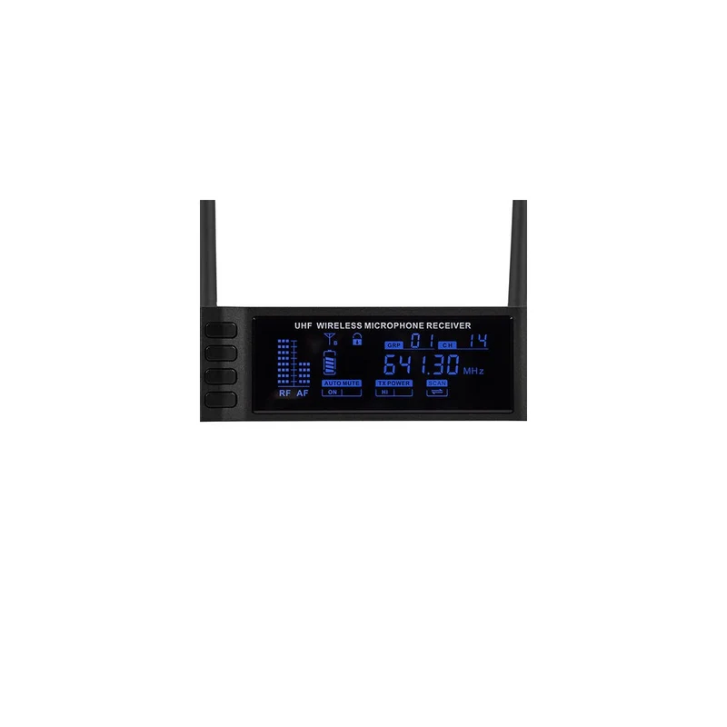 Mac Mah Professional wireless microphone system, dynamic cardioid interchangeable capsule, True Diversity receiver, infrared pai