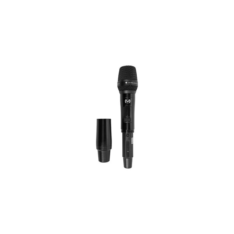 Mac Mah Professional wireless microphone system, dynamic cardioid interchangeable capsule, True Diversity receiver, infrared pai