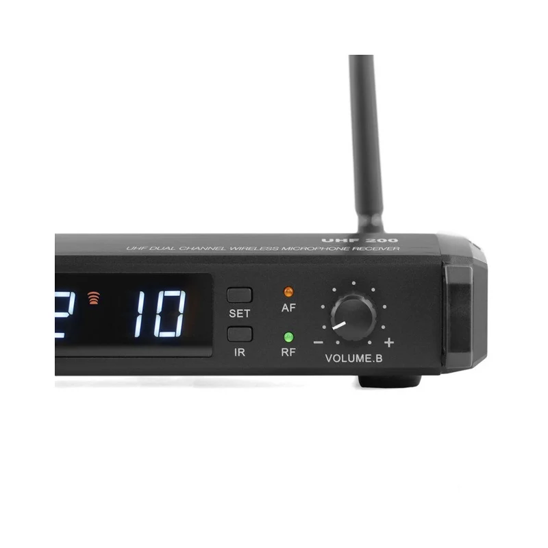 Mac Mah Complete wireless microphone, 2 handheld transmitters and 1 receiver, transmission frequencies 660 - 690 MHz