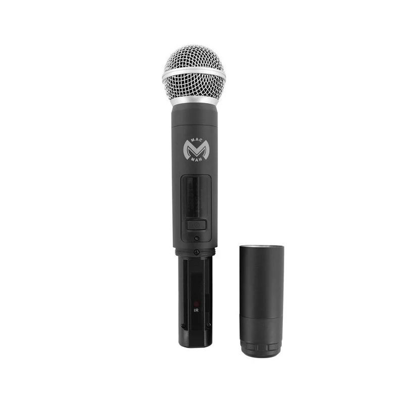 Mac Mah Complete wireless microphone, 2 handheld transmitters and 1 receiver, transmission frequencies 660 - 690 MHz