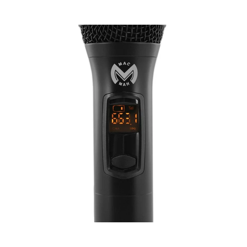 Mac Mah Professional double handheld wireless transmitter / 2 CH receiver, 660 - 690 MHz