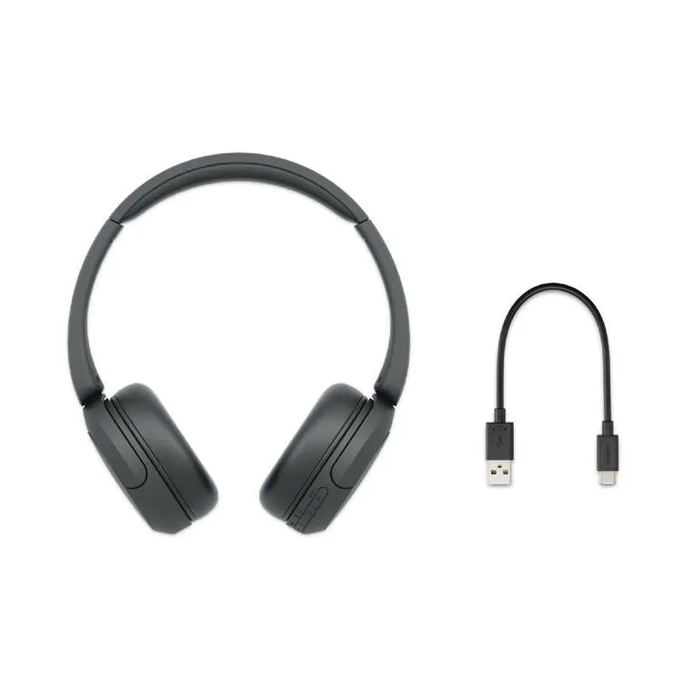 Sony WHCH520 | Écouteurs supra-auriculaires - Sans fil - Bluetooth - Jusqu'à 50 heures d'autonomie - Noir