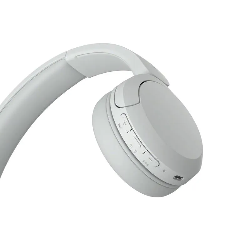 Sony WH-CH520 | Écouteurs supra-auriculaires - Sans fil - Bluetooth - Jusqu'à 50 heures d'autonomie - Blanc