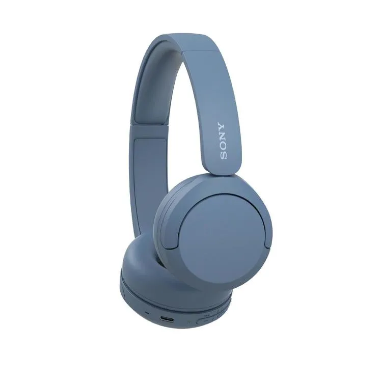 Sony WH-CH520 | Écouteurs supra-auriculaires - Sans fil - Bluetooth - Jusqu'à 50 heures d'autonomie - Bleu
