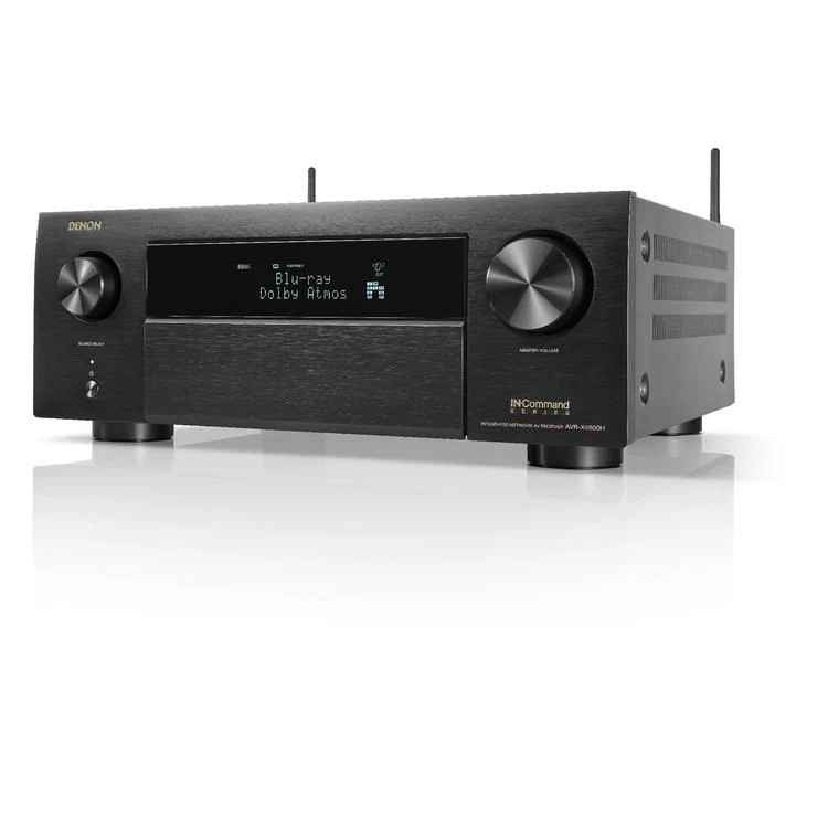 Denon AVRX4800H | Récepteur AV 9.4 canaux - 8K - Auro 3D - Cinéma maison - HEOS - Noir