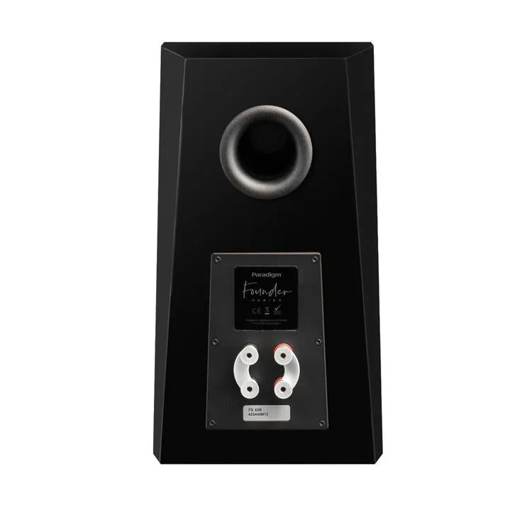 Paradigm Founder 40B | Haut-parleurs d'étagère - 92 db - 69 Hz - 23 kHz - 8 ohms - Noir brillant - Paire