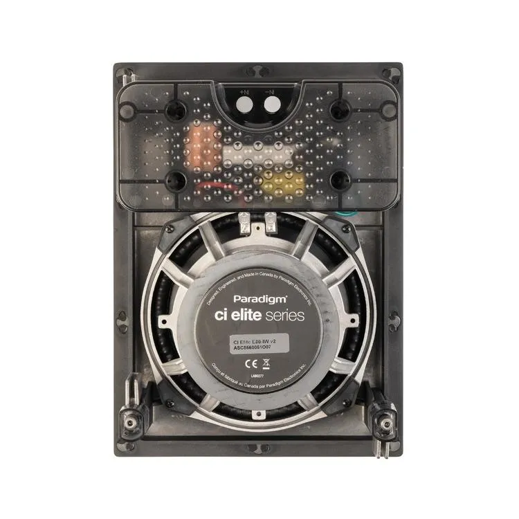 Paradigm CI Elite E80-IW V2 | Haut-parleur encastré - Mural - SHOCK-MOUNT - Noir - Surface prête à peindre - Unité