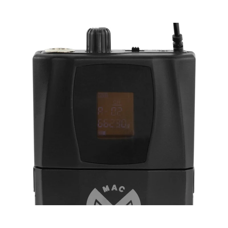 Mac Mah Headworn microphone and belt bodypack transmitter for Mac Mah W-UHF 100/200 M, 660 - 690 MHz