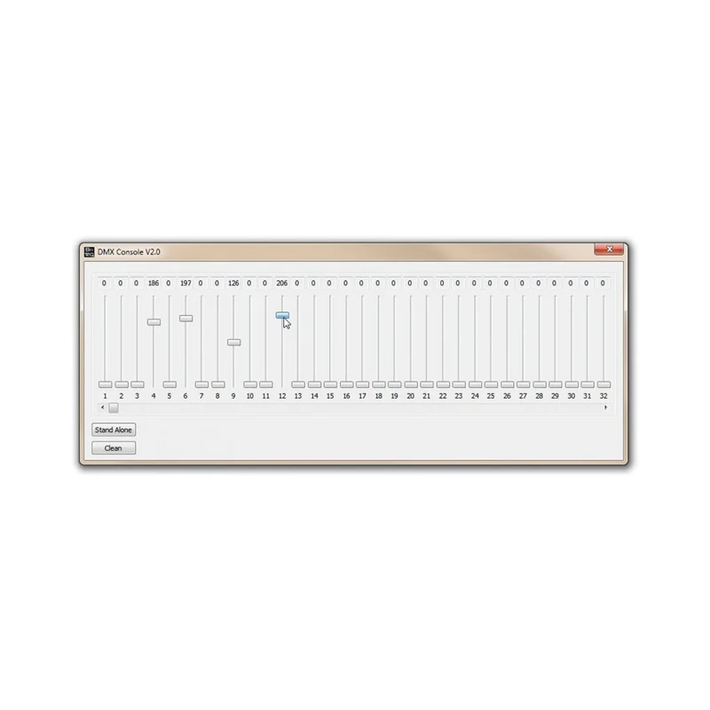 Briteq DMX setup tool with software for firmware update