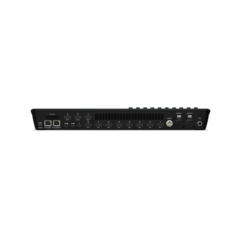 Blackmagic Design Powerful live production switcher, 8 HDMI inputs, 3 HDMI outputs, built-in streaming, multi-view, CFexpress an