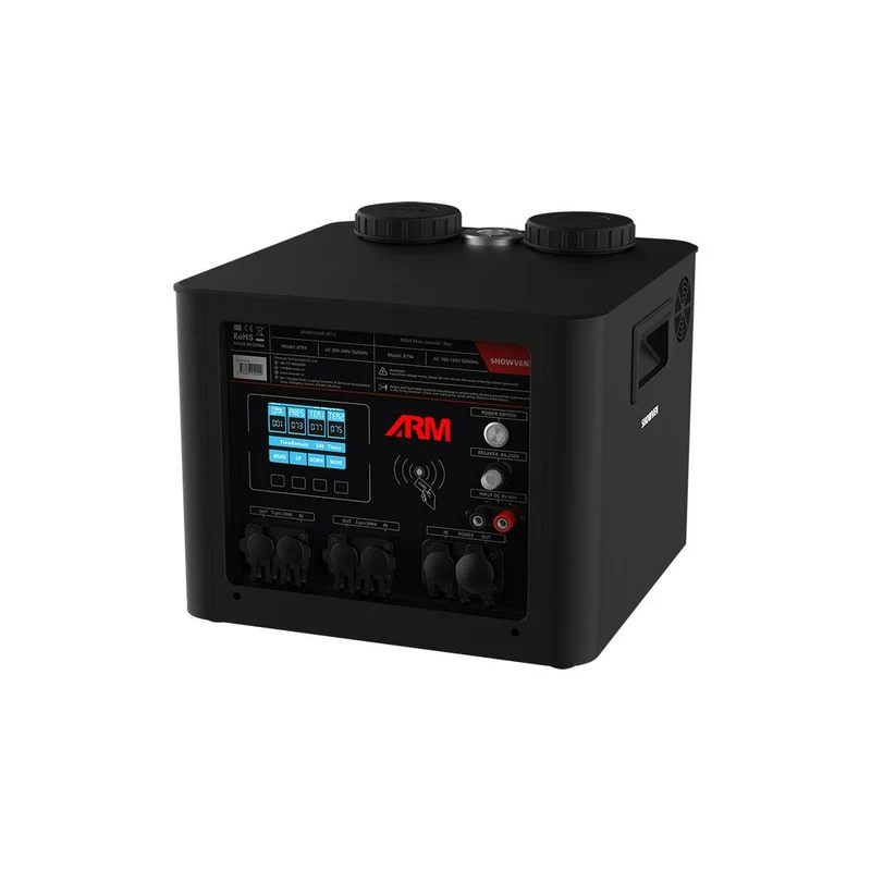 Sparkular 800 W cold spark effects machine up to 10 m high, built-in air compressor, DMX control, 220 V AC
