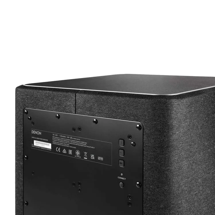 Denon Home Sub | Caisson de graves 8" - Sans fil - HEOS intégré - Connexion Wifi - Compatible avec barre de son et haut-parleurs Denon Home - Noir
