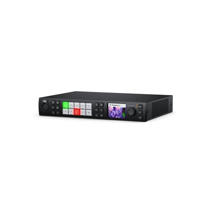 Blackmagic Design Live production switcher, 10 standards converted 12G-SDI inputs, 6 12G-SDI aux outputs, DVE, 4 ATEM advanced k