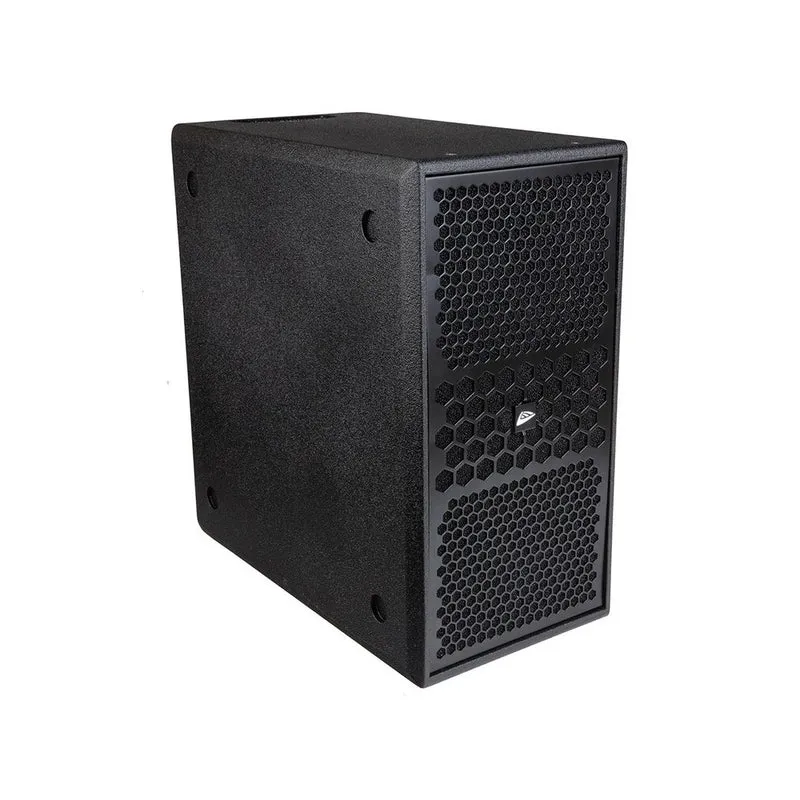 JB Systems Dual‑8" active subwoofer with 300 W RMS Class‑D amplification stage, built‑in DSP, lightweight plywood cabinet