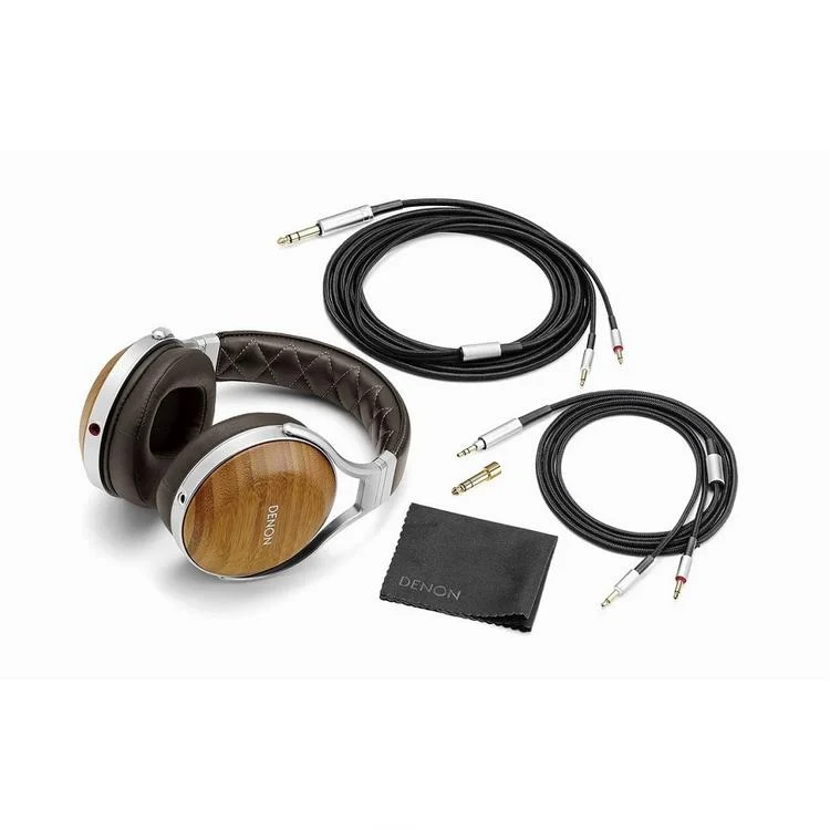 Denon AH-D9200 | Écouteur filaire circum-auriculaire - Coques en Bambou - Structure en Aluminium - Haut de gamme - Léger