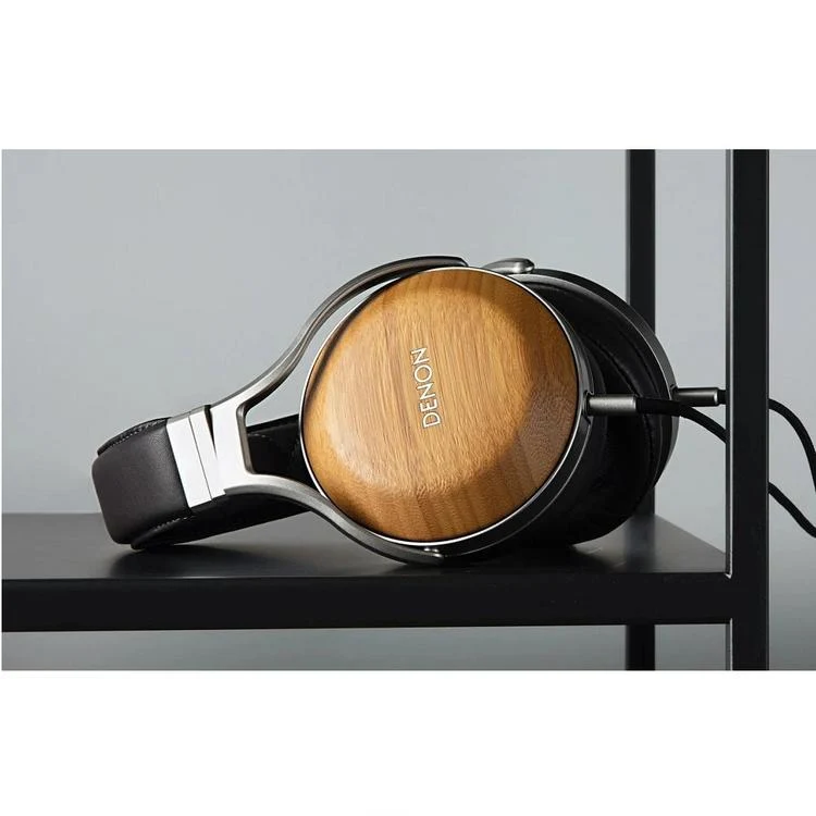 Denon AH-D9200 | Écouteur filaire circum-auriculaire - Coques en Bambou - Structure en Aluminium - Haut de gamme - Léger