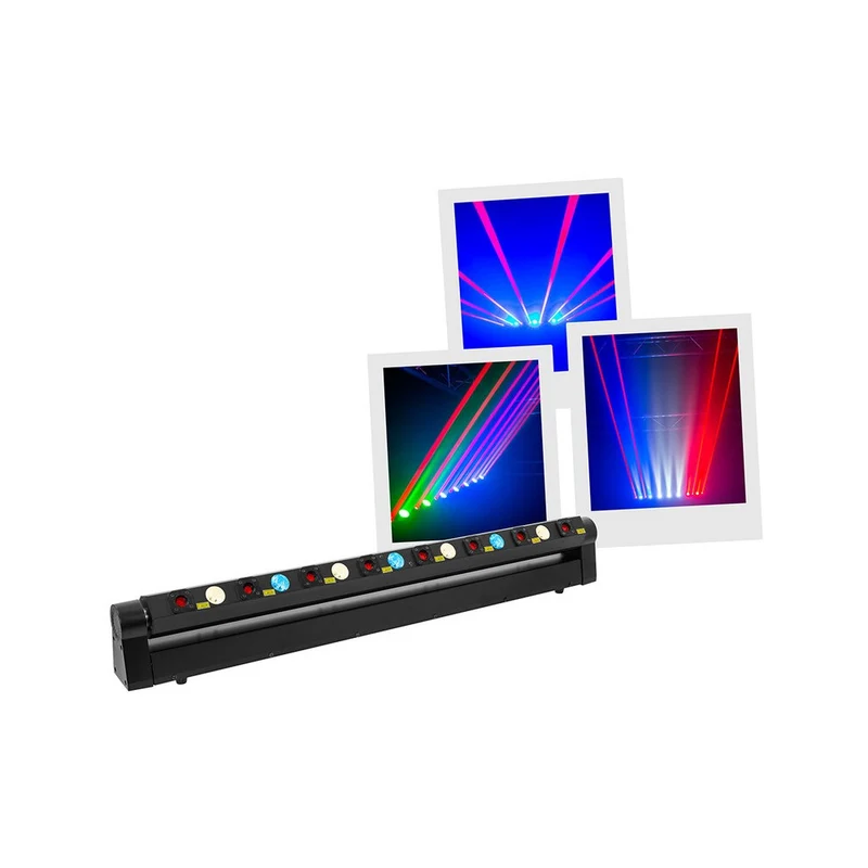 Evolite 8 X 500 mW red laser + 7 x 4-in-1 4 W RGBW LED bar