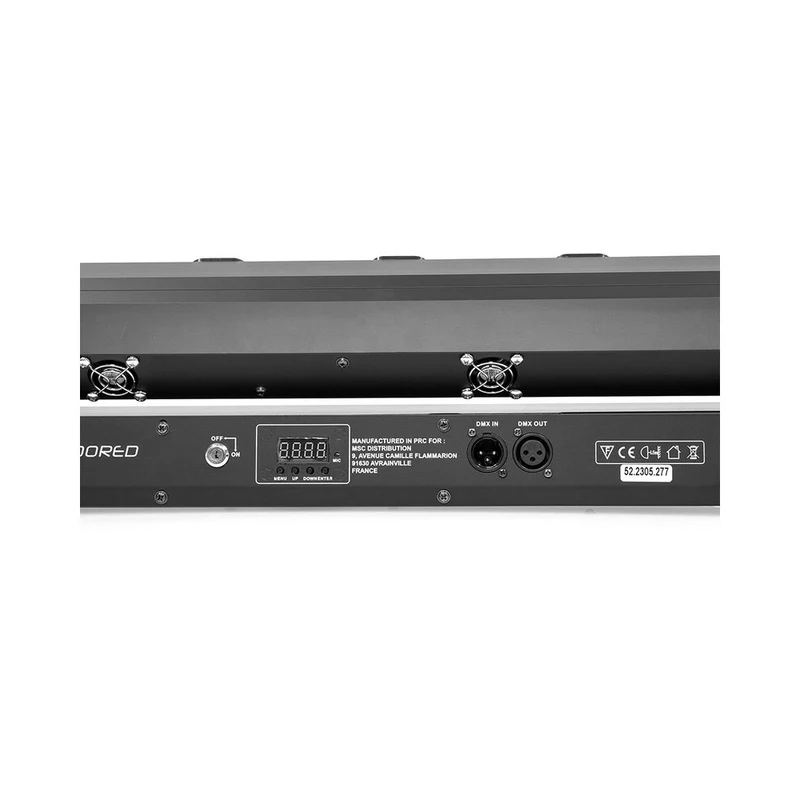Evolite 8 X 500 mW red laser + 7 x 4-in-1 4 W RGBW LED bar