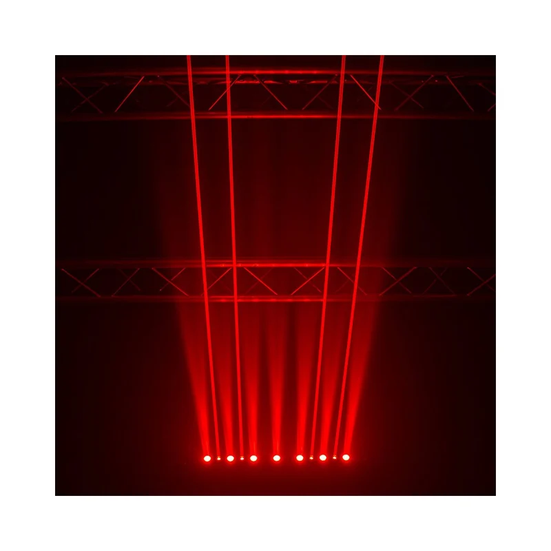 Evolite 8 X 500 mW red laser + 7 x 4-in-1 4 W RGBW LED bar