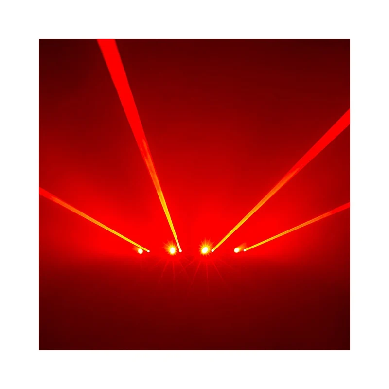 Evolite 8 X 500 mW red laser + 7 x 4-in-1 4 W RGBW LED bar
