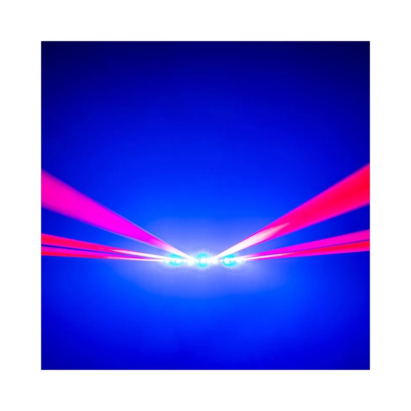 Evolite 8 X 500 mW red laser + 7 x 4-in-1 4 W RGBW LED bar