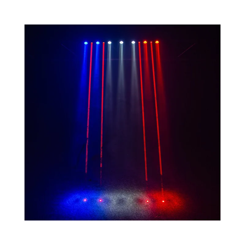 Evolite 8 X 500 mW red laser + 7 x 4-in-1 4 W RGBW LED bar