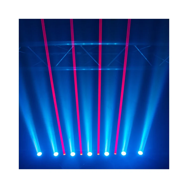 Evolite 8 X 500 mW red laser + 7 x 4-in-1 4 W RGBW LED bar