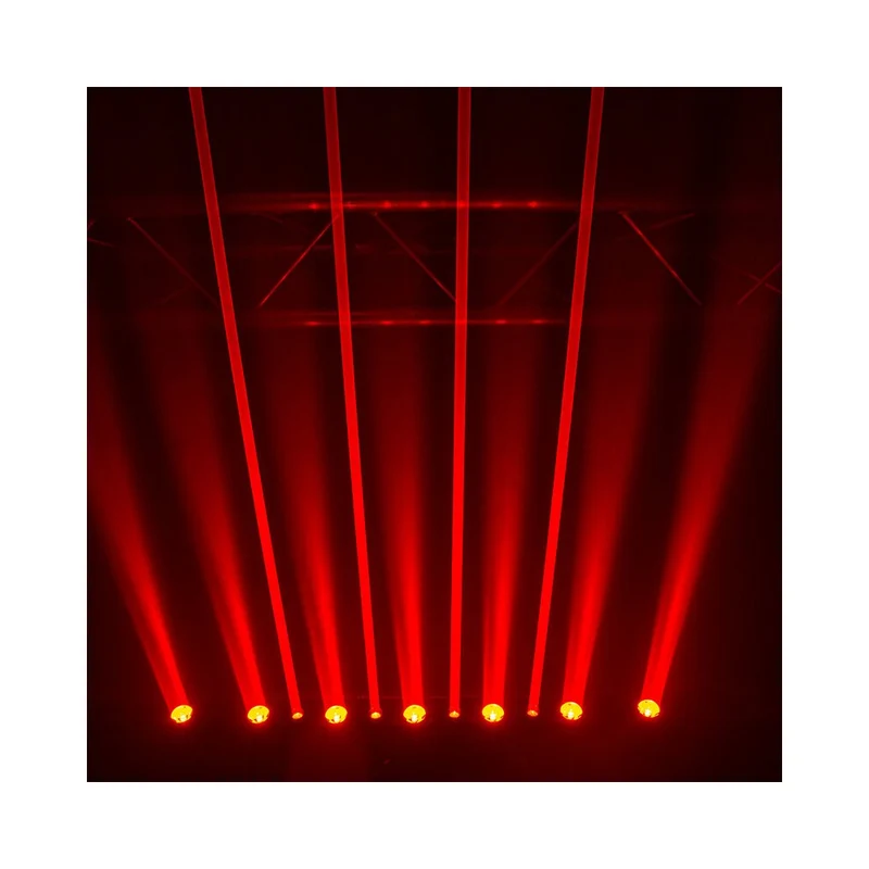 Evolite 8 X 500 mW red laser + 7 x 4-in-1 4 W RGBW LED bar