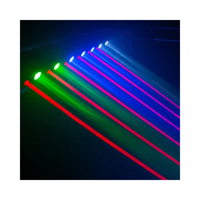 Evolite 8 X 500 mW red laser + 7 x 4-in-1 4 W RGBW LED bar