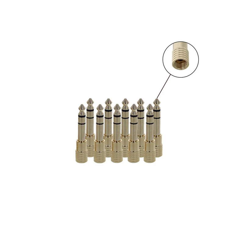 Enova Hifi Gold plate screw headphone adapter, pack of 10 pcs.