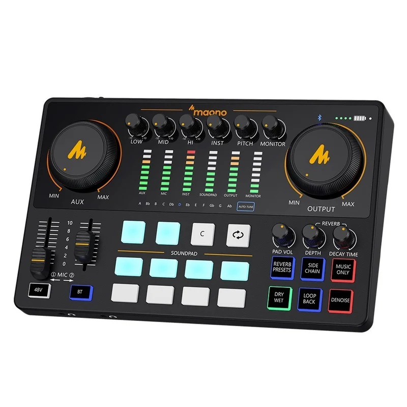 MAONO AME2 CONSOLE PORTATILE PER STREAMING LIVE E PODCAST