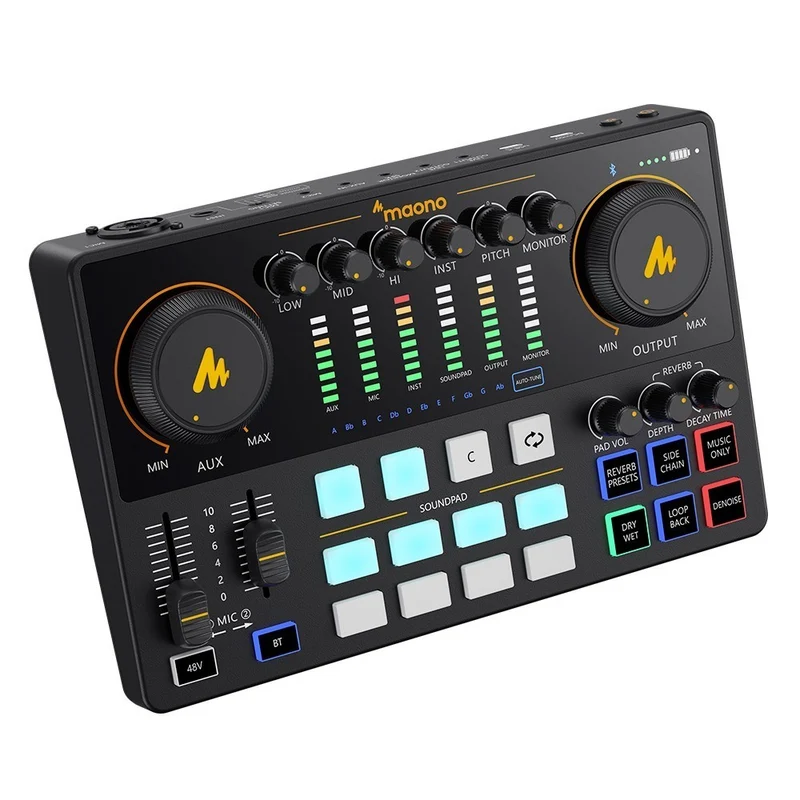 MAONO AME2 CONSOLE PORTATILE PER STREAMING LIVE E PODCAST